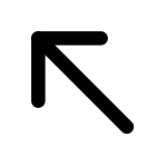 Arrow Left Up SVG Icon